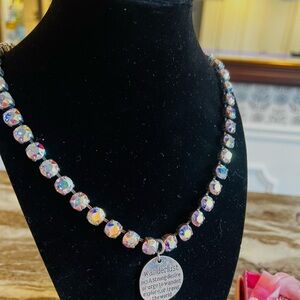 Wanderlust Silver Crystal Necklace